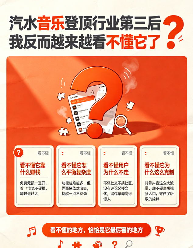 汽水音乐登顶行业第三后，我反而越来越看不懂它了
