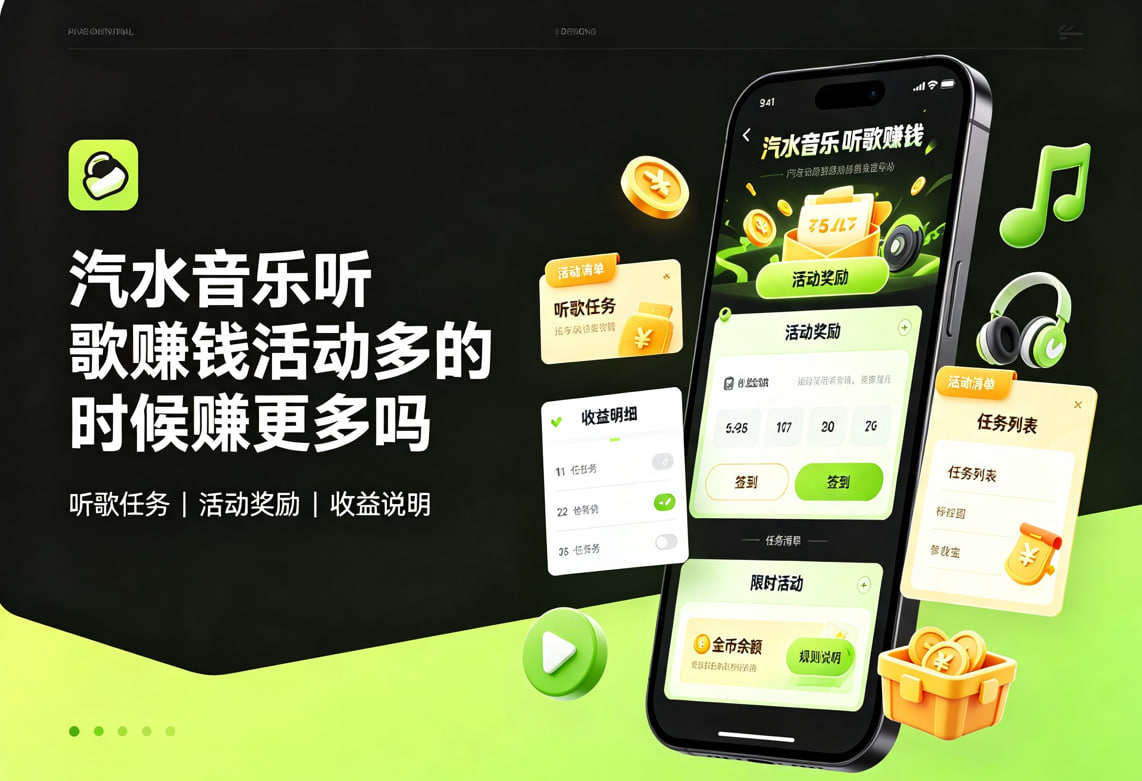 /汽水音乐听歌赚钱活动多的时候赚更多吗